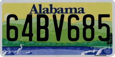 AL license plate 64BV685