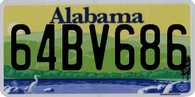 AL license plate 64BV686