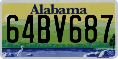 AL license plate 64BV687