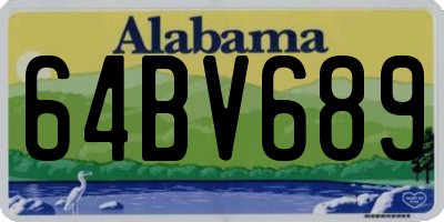 AL license plate 64BV689