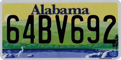 AL license plate 64BV692