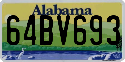 AL license plate 64BV693