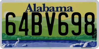 AL license plate 64BV698