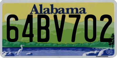 AL license plate 64BV702