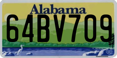 AL license plate 64BV709