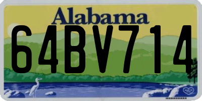 AL license plate 64BV714