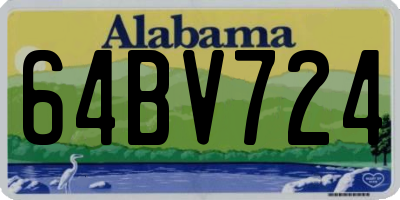 AL license plate 64BV724