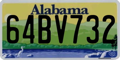 AL license plate 64BV732
