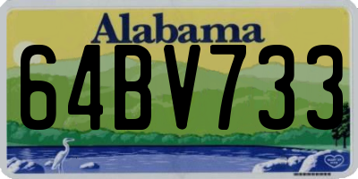 AL license plate 64BV733