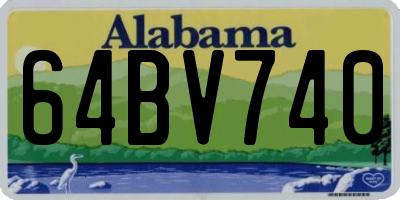 AL license plate 64BV740