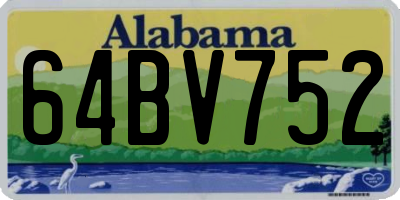 AL license plate 64BV752