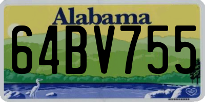 AL license plate 64BV755