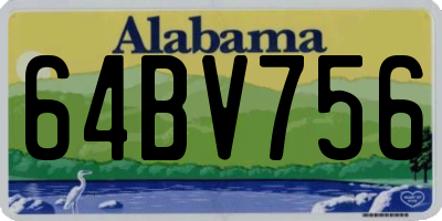 AL license plate 64BV756