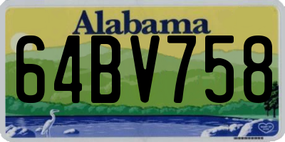 AL license plate 64BV758