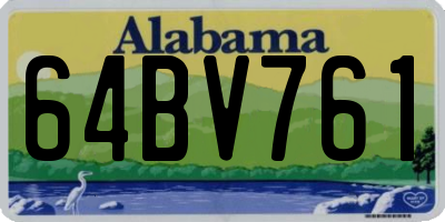 AL license plate 64BV761