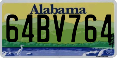 AL license plate 64BV764