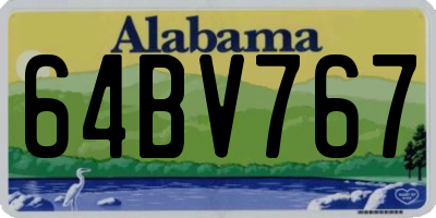 AL license plate 64BV767