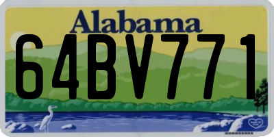 AL license plate 64BV771