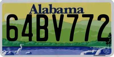 AL license plate 64BV772