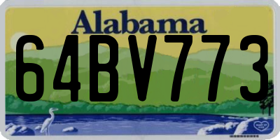 AL license plate 64BV773