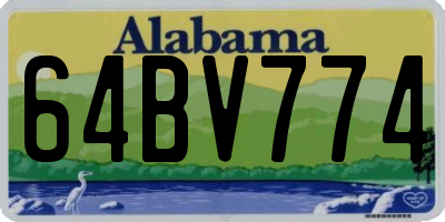 AL license plate 64BV774