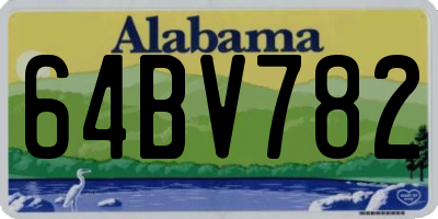 AL license plate 64BV782