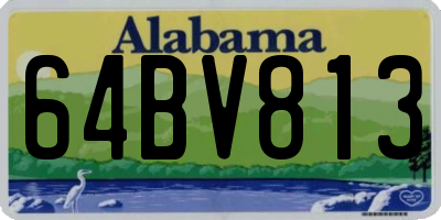 AL license plate 64BV813