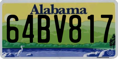 AL license plate 64BV817