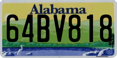AL license plate 64BV818