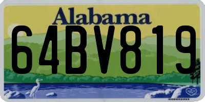 AL license plate 64BV819
