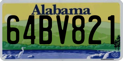 AL license plate 64BV821