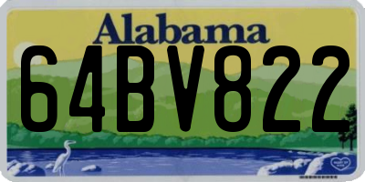 AL license plate 64BV822
