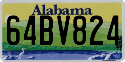 AL license plate 64BV824