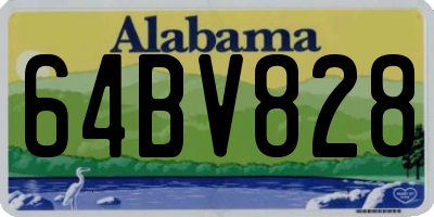 AL license plate 64BV828