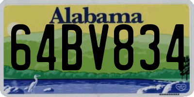AL license plate 64BV834