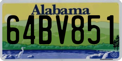 AL license plate 64BV851