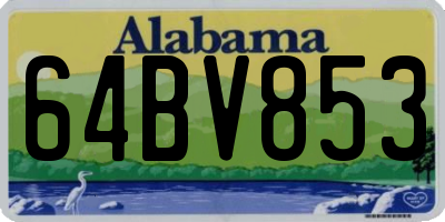 AL license plate 64BV853