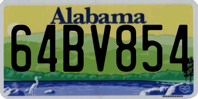 AL license plate 64BV854