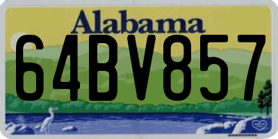 AL license plate 64BV857