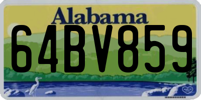 AL license plate 64BV859