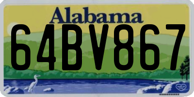 AL license plate 64BV867
