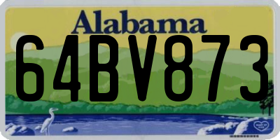 AL license plate 64BV873