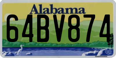 AL license plate 64BV874