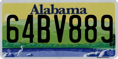 AL license plate 64BV889