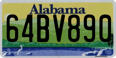 AL license plate 64BV890