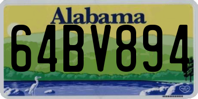 AL license plate 64BV894