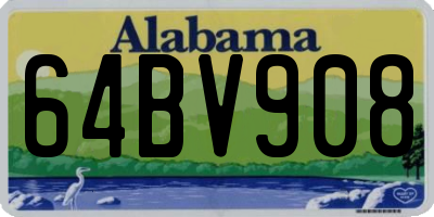 AL license plate 64BV908