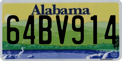 AL license plate 64BV914