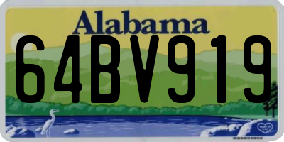 AL license plate 64BV919