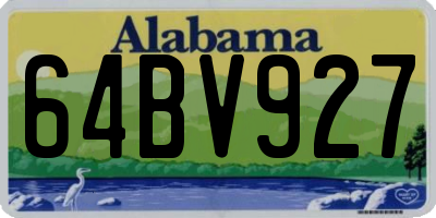 AL license plate 64BV927